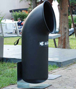 U-Trash Bin | Design Waste Container for Outdoor, Indoor 35 Lt.