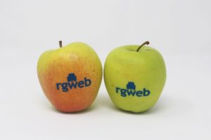 Fruit with edible logo | Project Rgweb