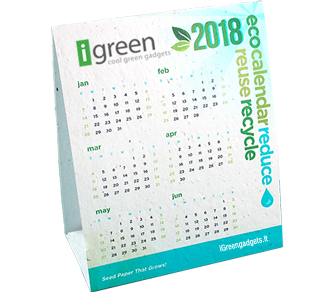 Eco Desk Calendar in Plantable Paper