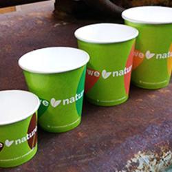 Compostable Cups, Biodegradable Cups for Hot and Cold Drinks, Made of Plant Fiber