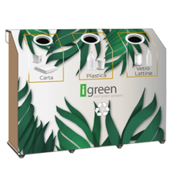 Horizontal Cardboard Recycling Station, Eco-Friendly Solution to Organize the Separate Waste Collection