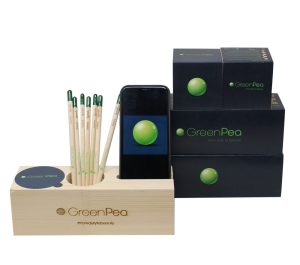 Eco Organizer & iGreen Cube & Sprout Pencil for GreenPea