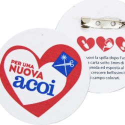 Button Badges in Plantable Paper, Eco-Sustainable Material, Transforms Them into a Seedling