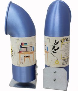 U-Trash Desk Silver Blue