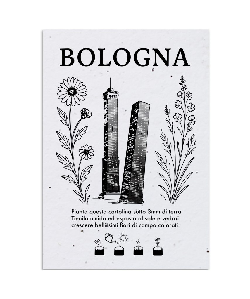 Plantable City Postcards Bologna