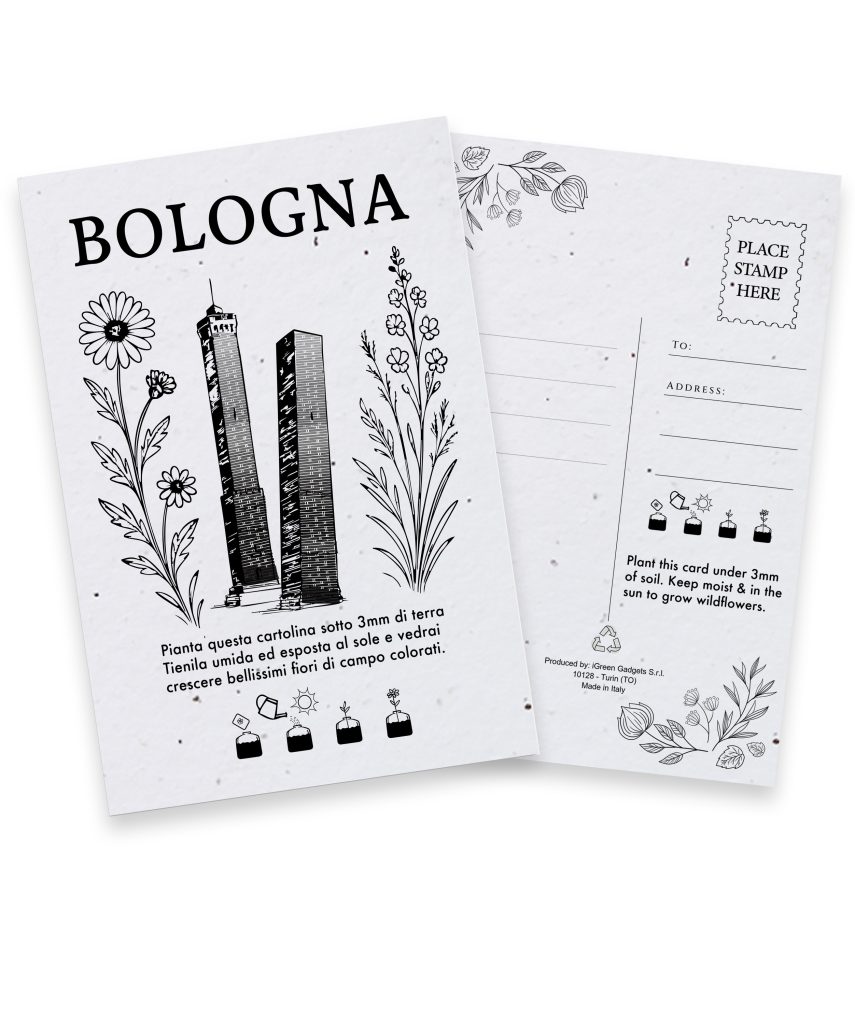 Plantable City Postcards Bologna FB