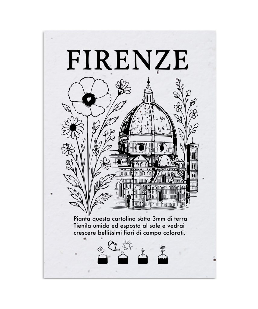 Plantable City Postcards Firenze