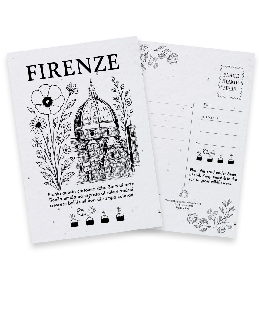 Plantable City Postcards Firenze FB