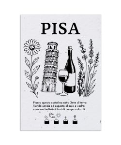 Plantable City Postcards Pisa