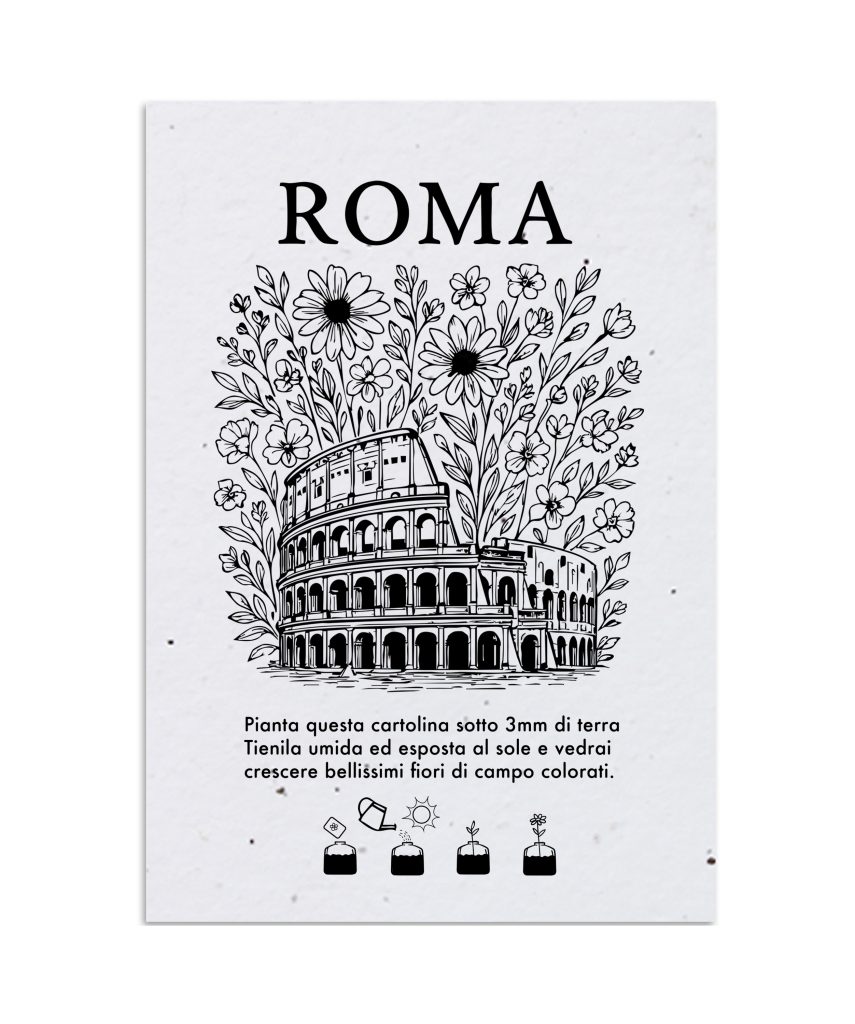 Plantable City Postcards Roma