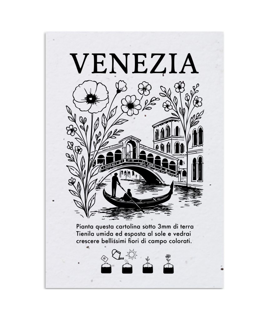 Plantable City Postcards Venezia