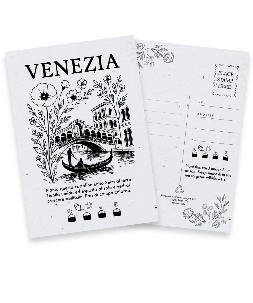 Plantable City Postcards Venezia FB