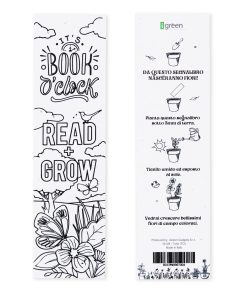 Segnalibro Piantabile Black and White Fronte + Retro