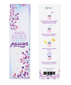 Segnalibro Piantabile Passion Fronte + Retro